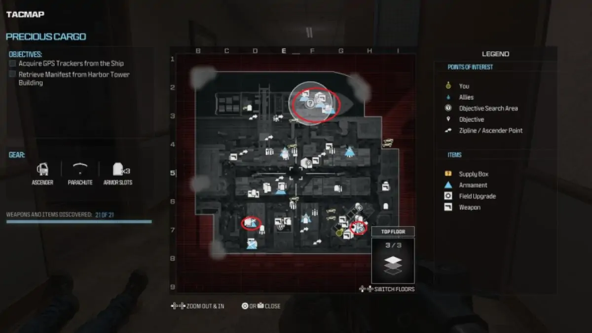 Modern Warfare 3 Precious Cargo Tous les emplacements d’armements