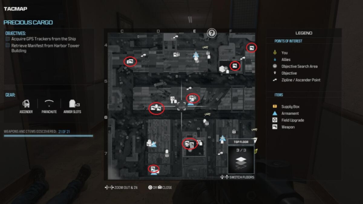 Emplacements des armes de fret précieux de Modern Warfare 3 à l'ouest