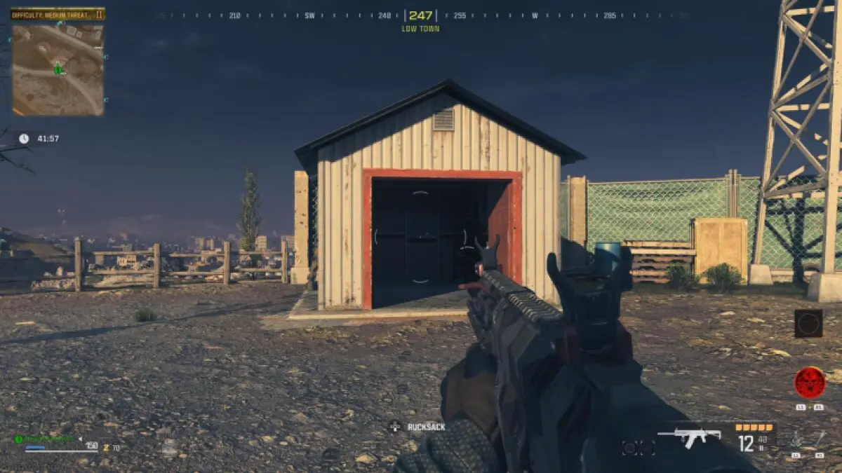 Emplacement de la porte des glyphes de la ville basse de Modern Warfare Zombies