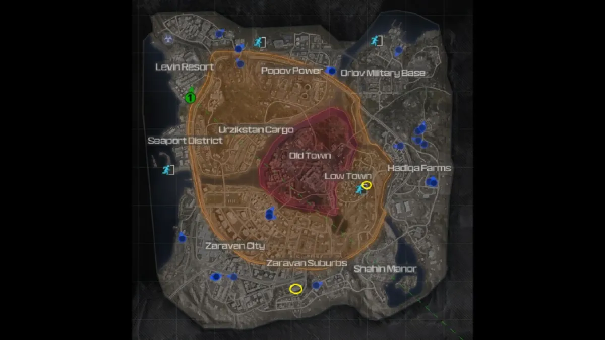 Emplacements des portes des glyphes de la carte des zombies de Modern Warfare