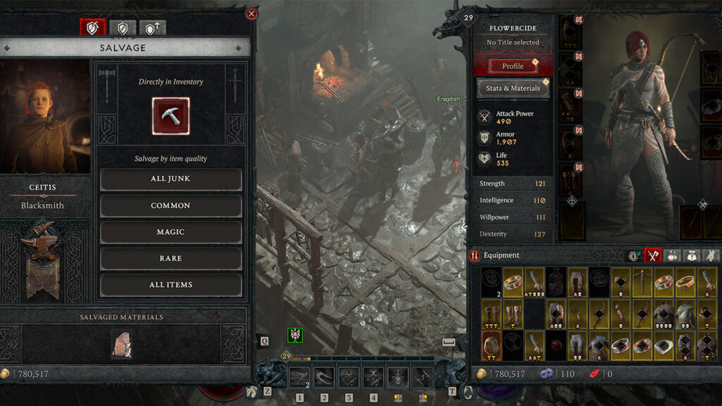 Comment récupérer du matériel dans Diablo 4