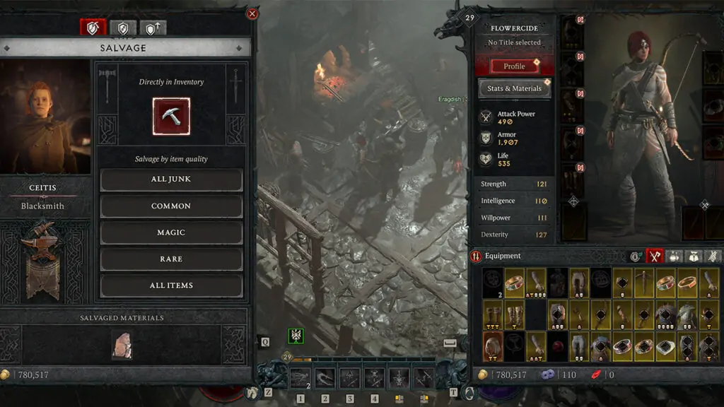 Comment récupérer du matériel dans Diablo 4