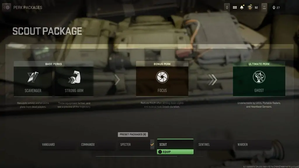 Scout Perk Package