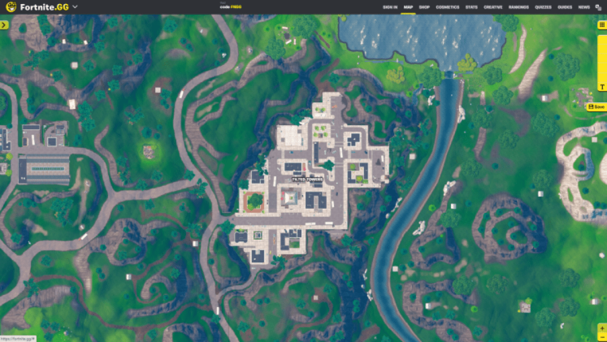 Meilleurs spots de butin dans les tours inclinées Fortnite OG