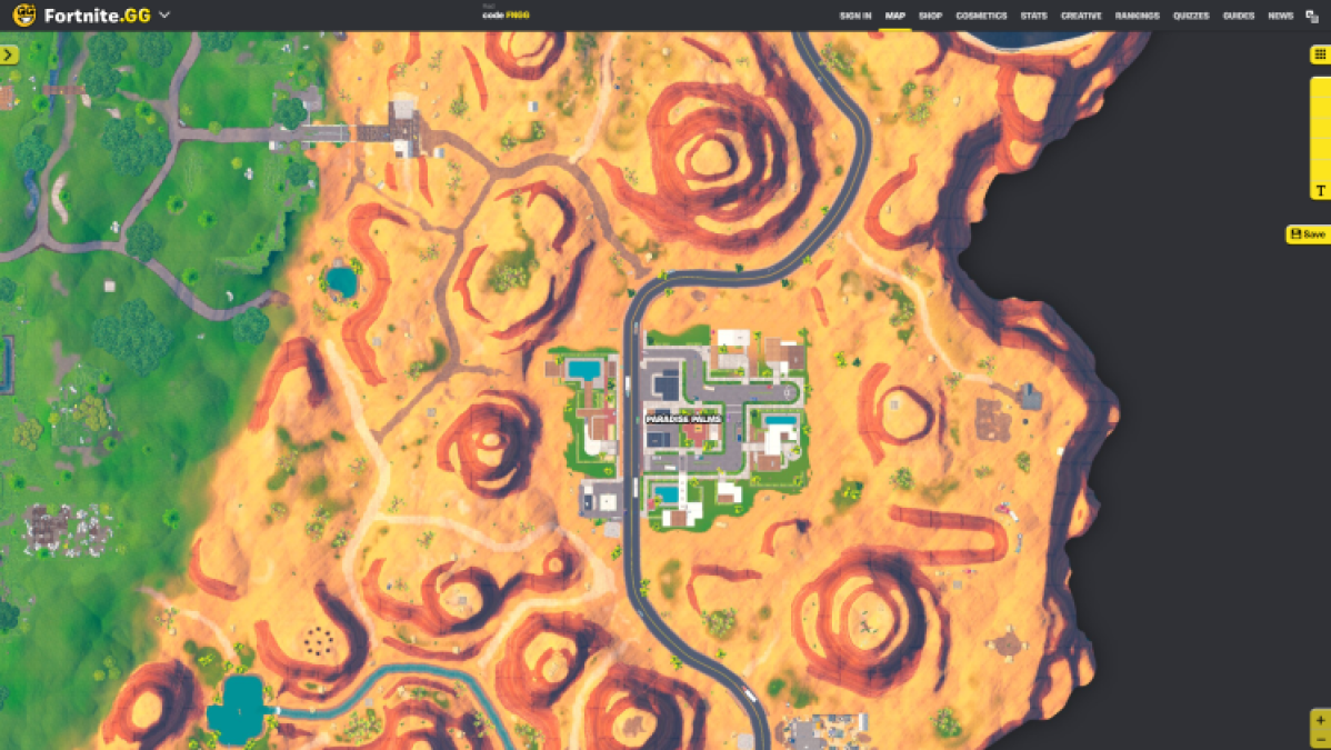 Meilleurs spots de butin dans Fortnite OG