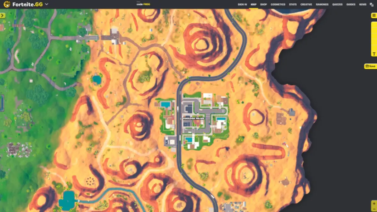 Meilleurs spots de butin dans Fortnite OG