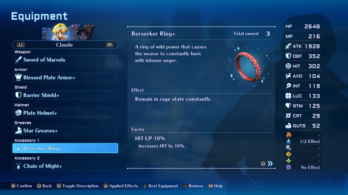 Star Ocean 2 La deuxième histoire R Anneau Berserker 1