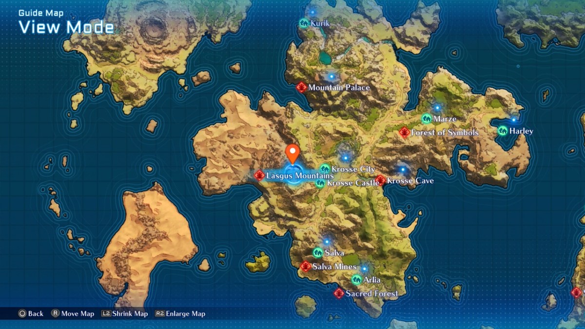 Star Ocean 2 Le deuxième étage R Emplacement des montagnes de Lasgus