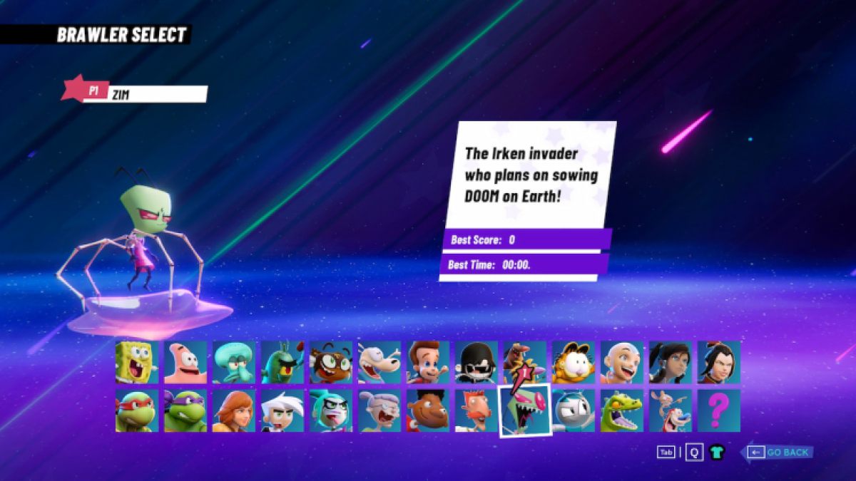 Zim Nickelodeon All Star Brawl 2
