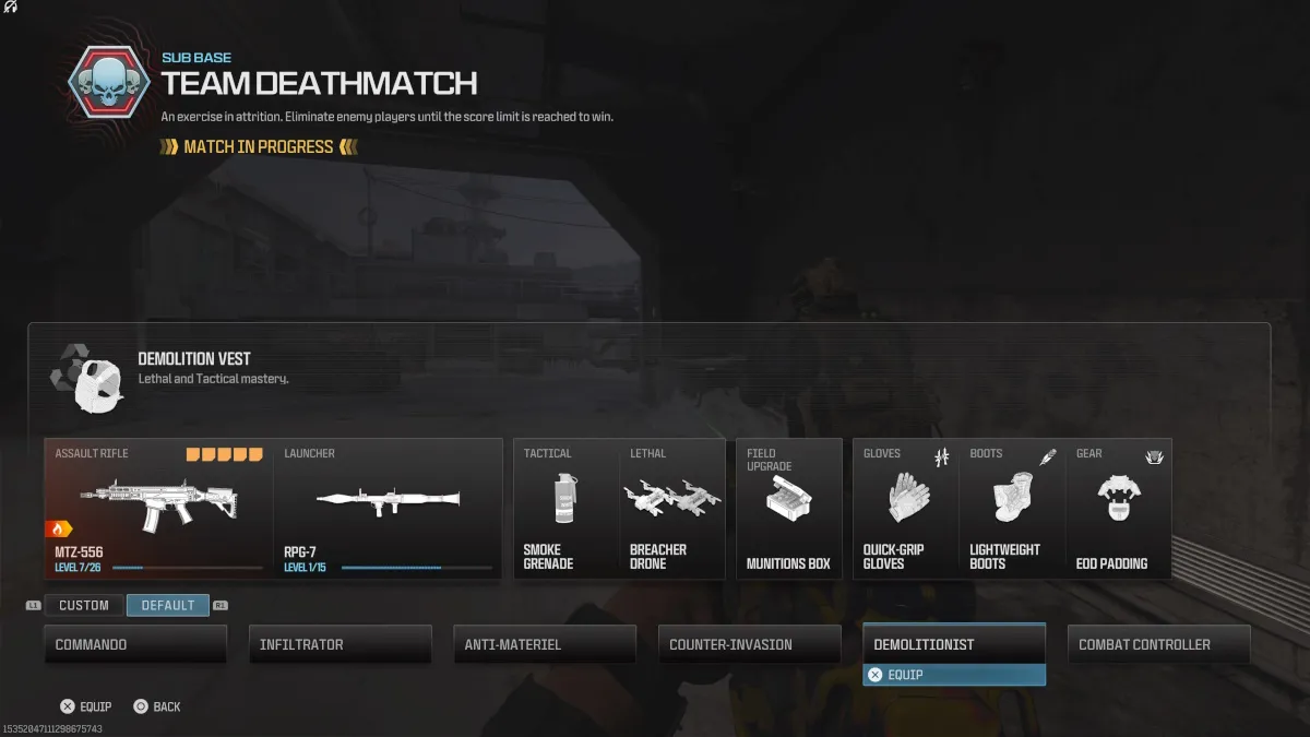 Meilleur chargement par défaut dans MW3 classé