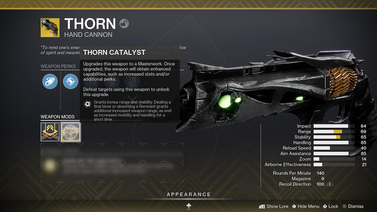 Destiny 2 Thorn Catalyseur1