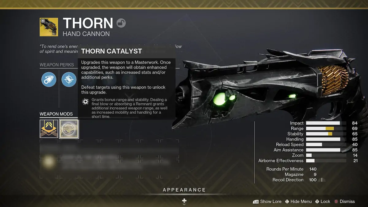 Destiny 2 Thorn Catalyseur1