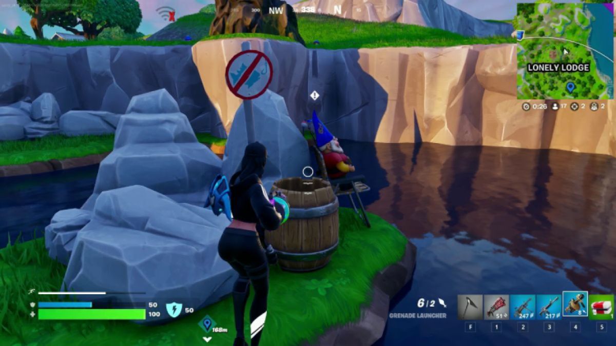 Gnome de la loge solitaire à Fortnite