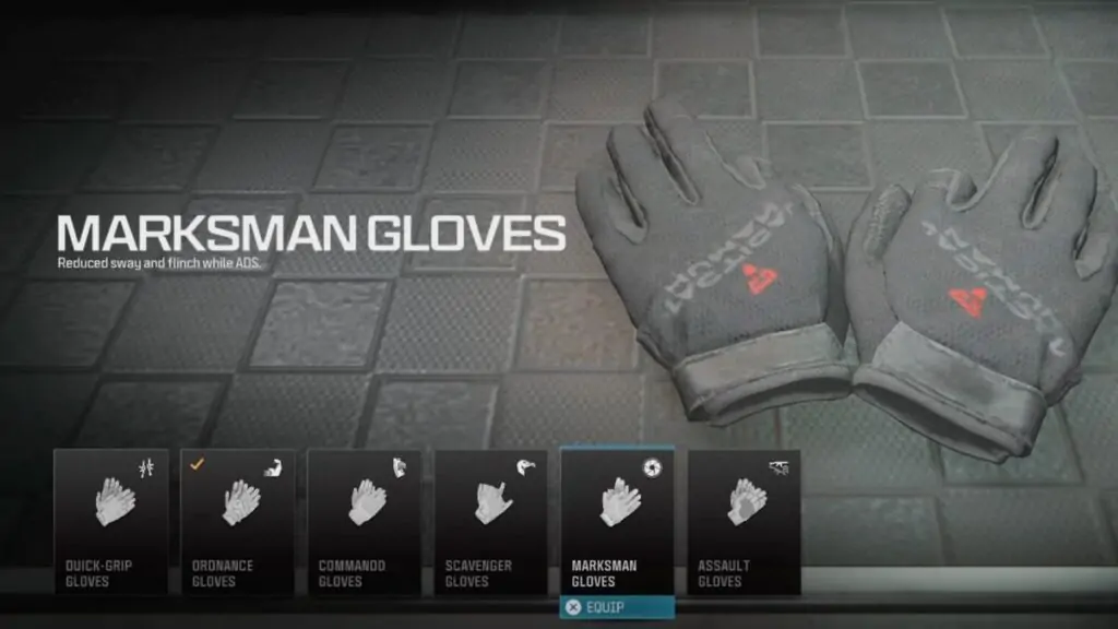 MW3 : Gants de tireur d'élite
