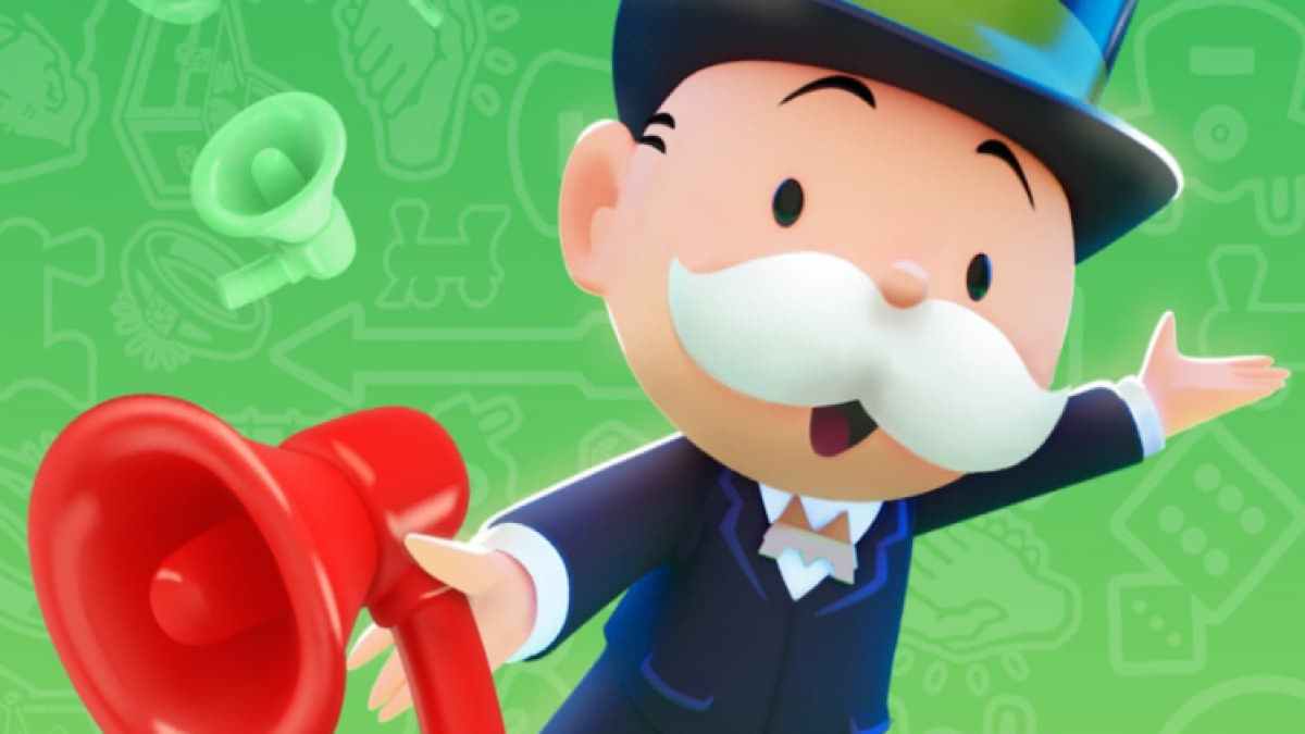 Monopoly Go Man avec fond vert
