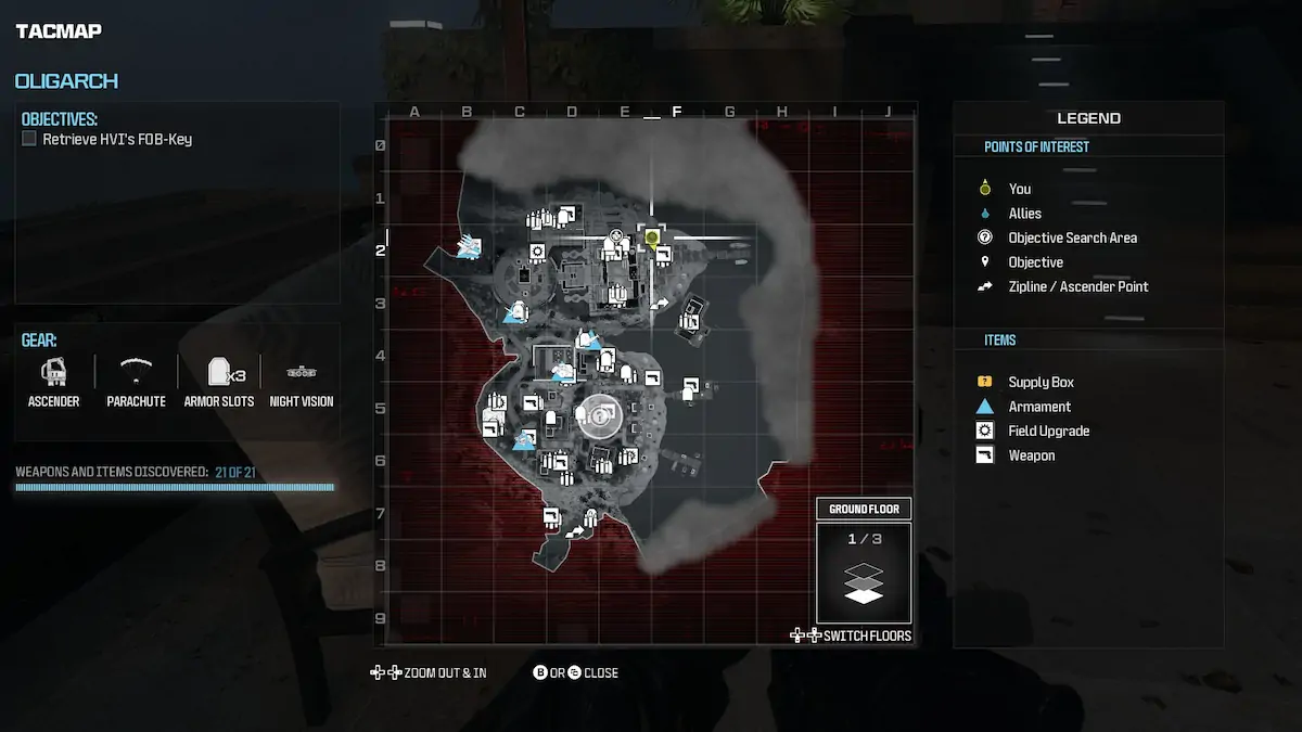 Modern Warfare 3 Oligarch (MW3) : les 21 emplacements d’armes et d’objets