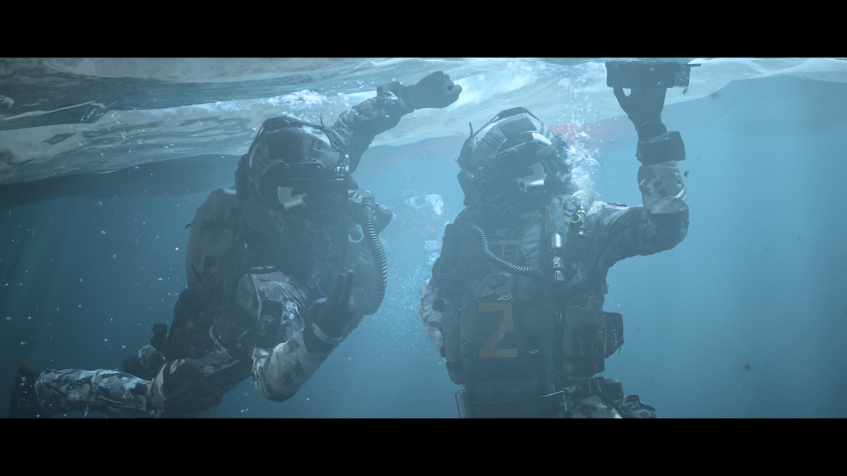 Personnages Mw3 sous l'eau