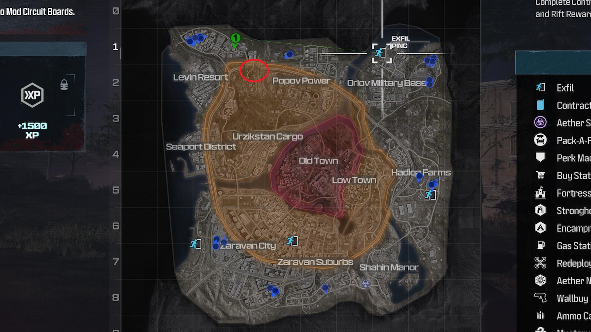 Emplacement de Mwz Bishop mis en évidence1