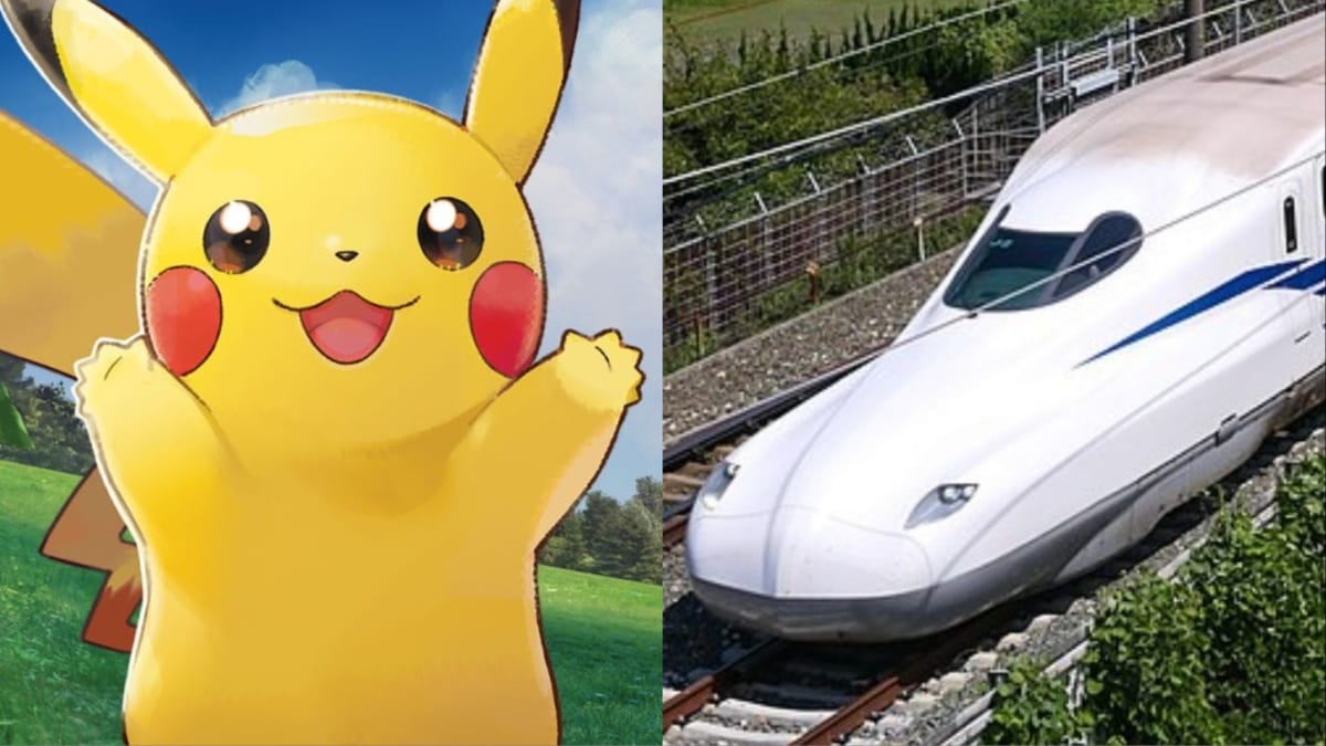Le Japon a un train sur le thème de Pokemon qui est couvert de Pikachu