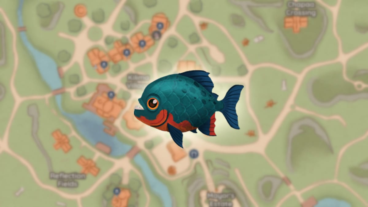Palia : Trouver et attraper un piranha à ventre rouge