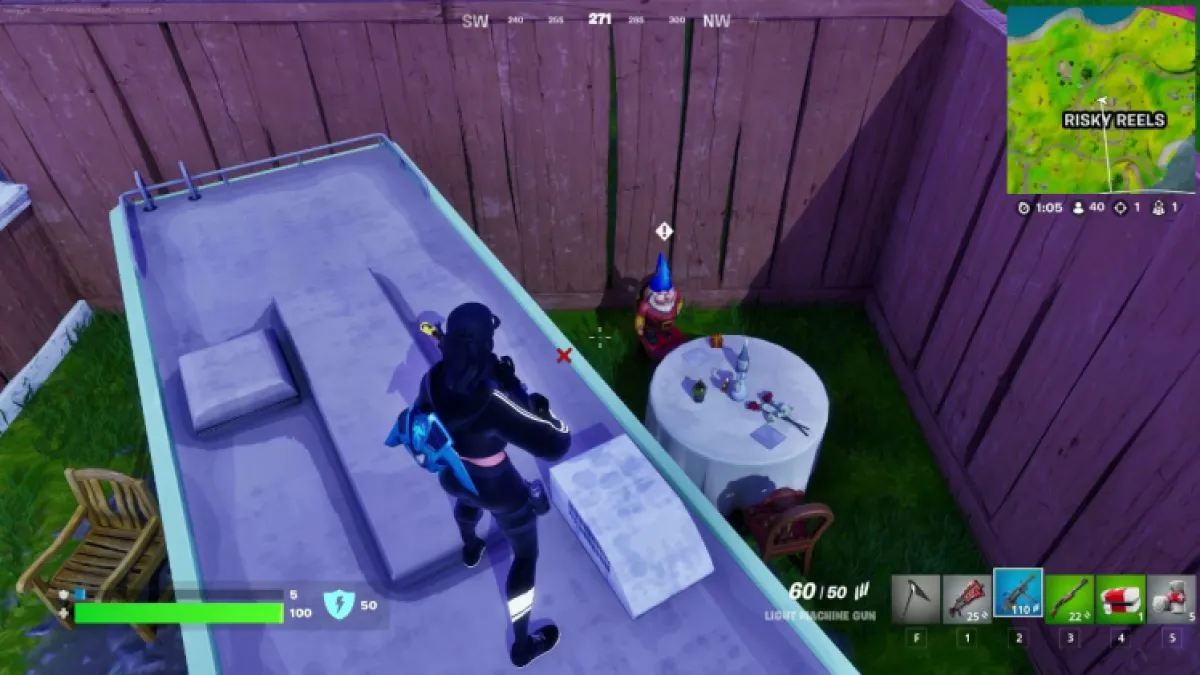 Gnome de bobines risquées dans Fortnite