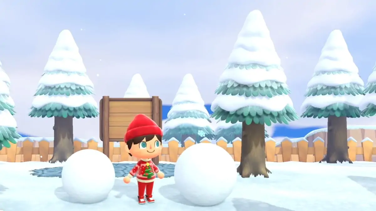 Animal Crossing : New Horizons - Comment faire des boules de neige
