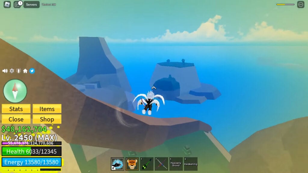 Un ange vole dans Blox Fruits