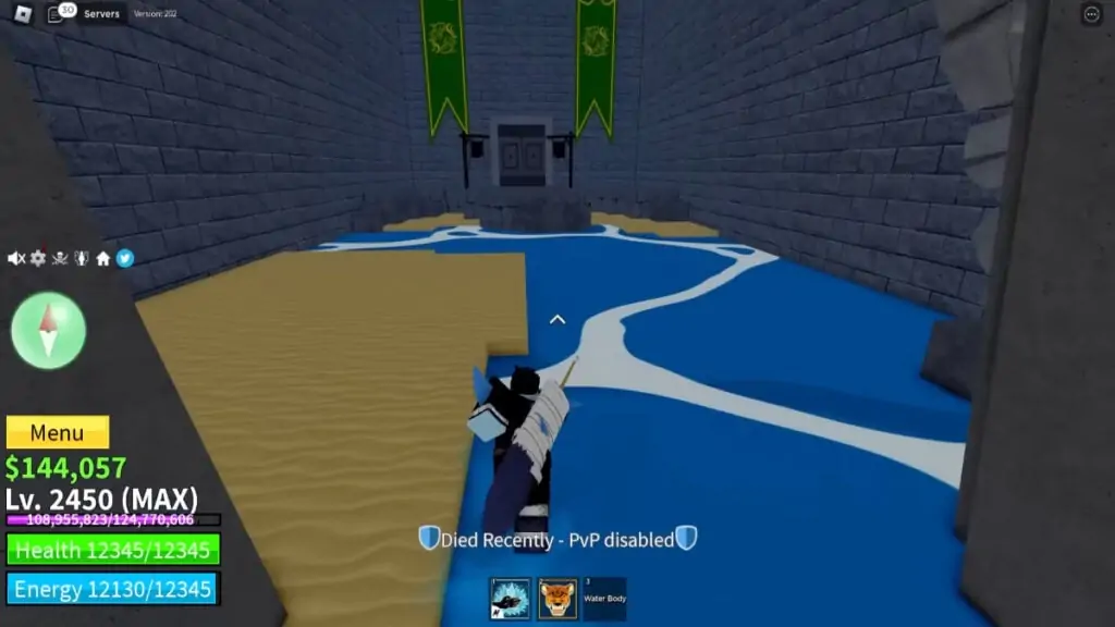 La porte d'essai Shark dans Blox Fruits