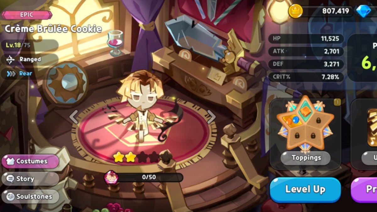 Cookie Run Kingdom Crème brûlée Garnitures pour biscuits Construire des bonbons