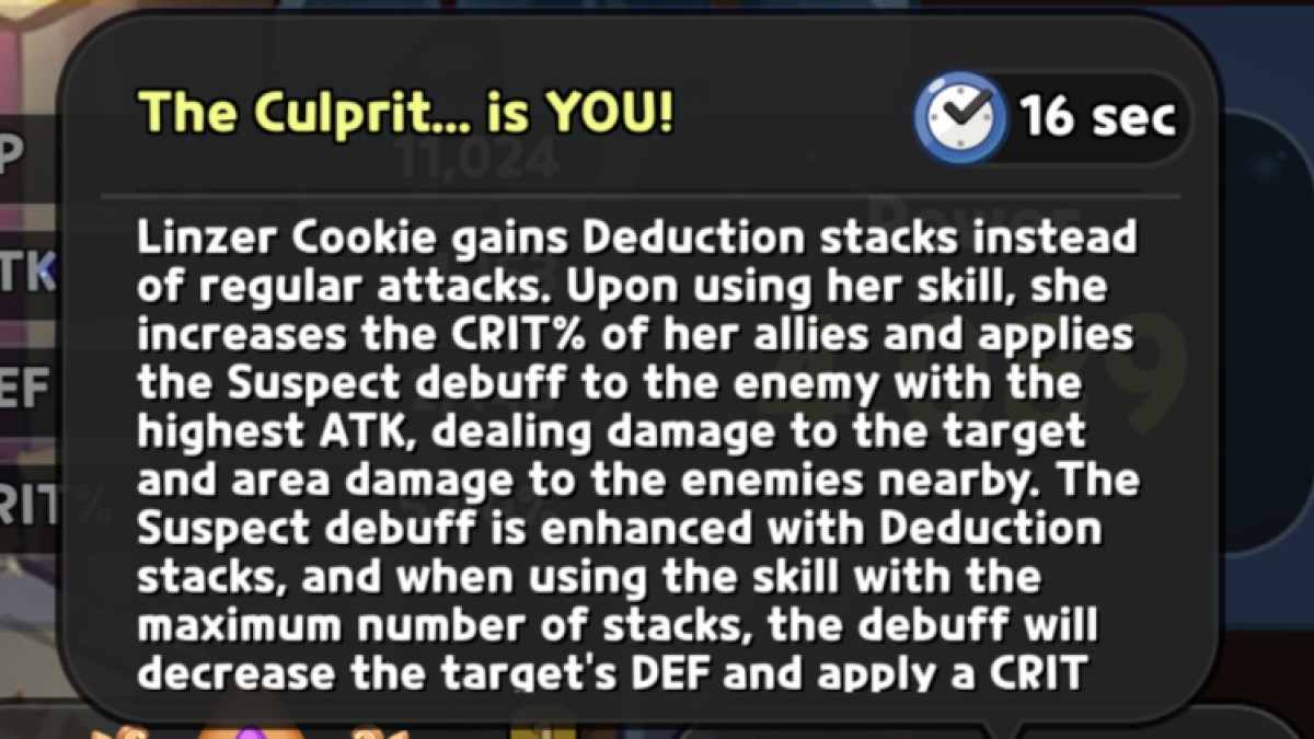 Cookie Run Kingdom Linzer Cookie Toppings Build Compétence