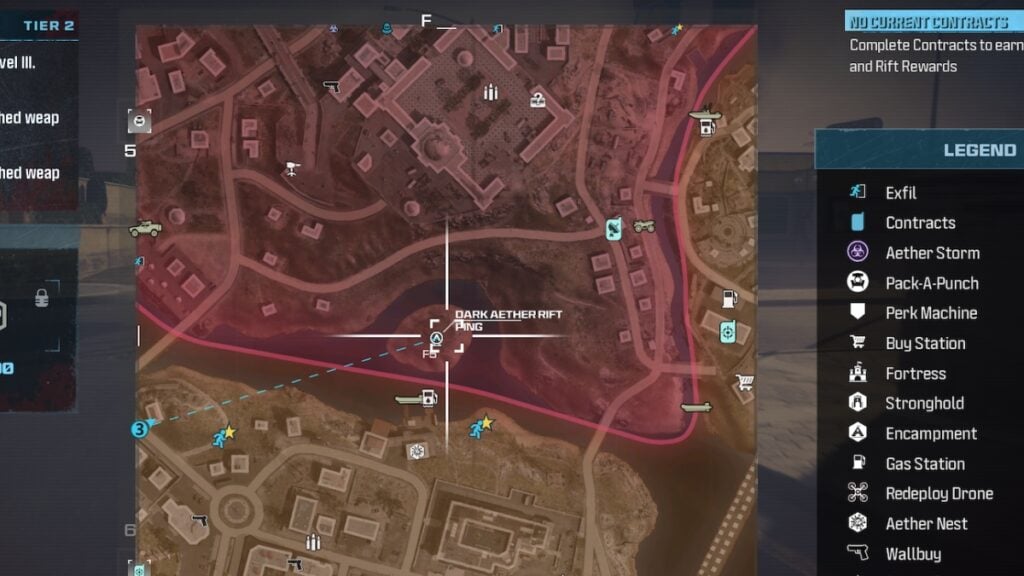 Emplacement de la faille de l'Éther sombre