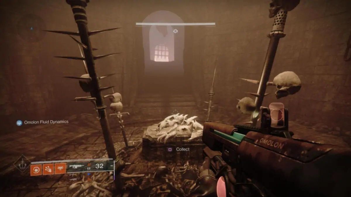 Emplacement 1 des os des ruines du seigneur de guerre Destiny 2