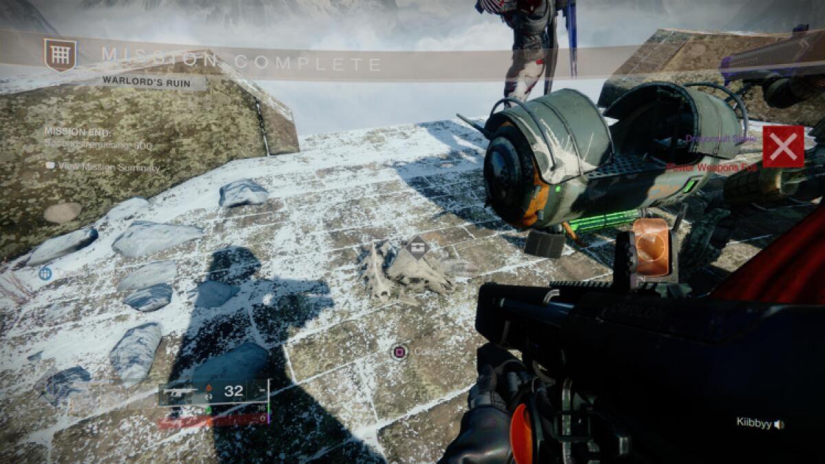 Emplacement 10 des os des ruines du seigneur de guerre de Destiny 2