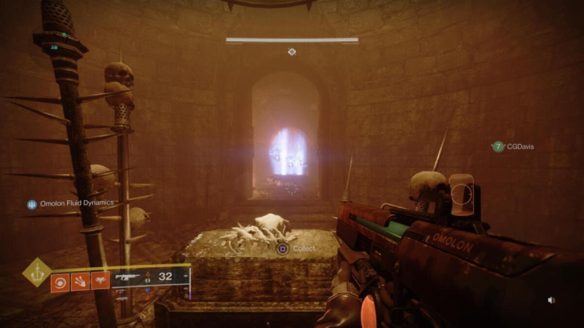 Emplacement 2 des os des ruines du seigneur de guerre de Destiny 2