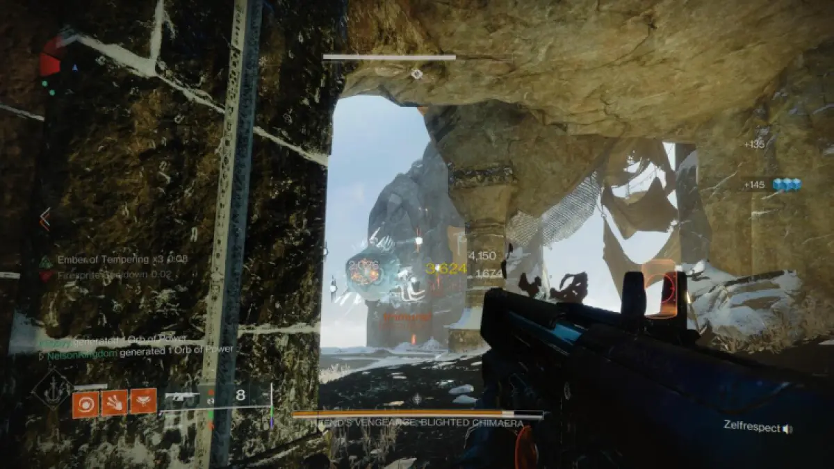 Destiny 2 Ruine du seigneur de guerre Vengeance de Hefnd Yeux brûlés