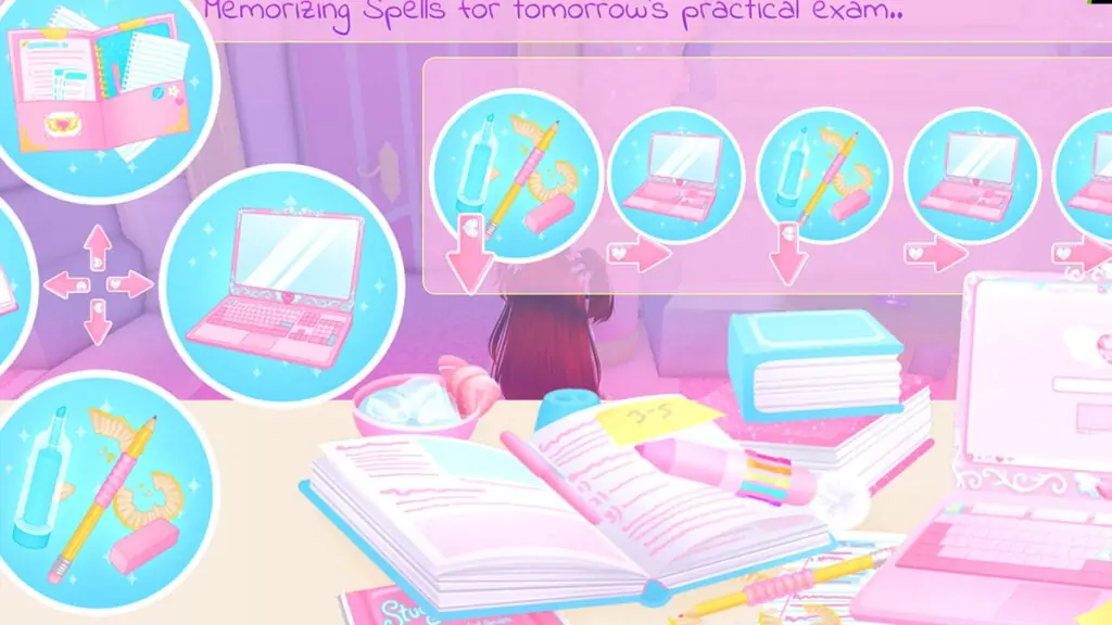 Royale High : les devoirs sont dus, mini-jeu