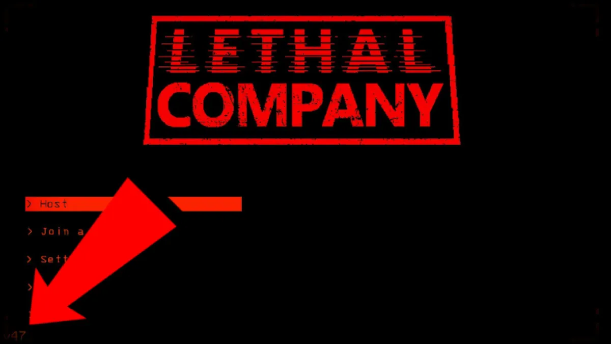 Notes de mise à jour de la version 47 de Lethal Company, numéro V