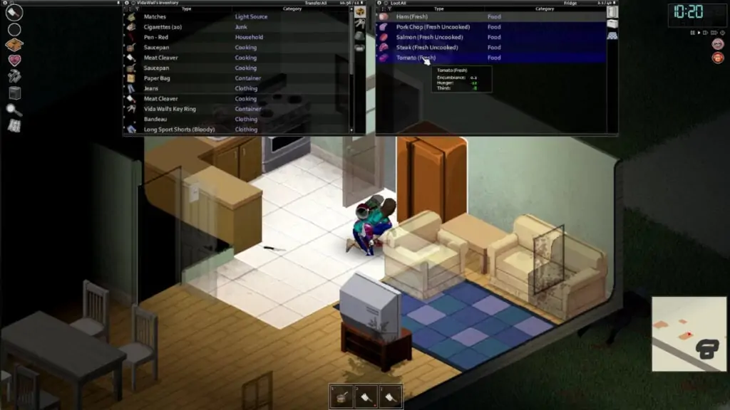 comment cuisiner dans le projet zomboid