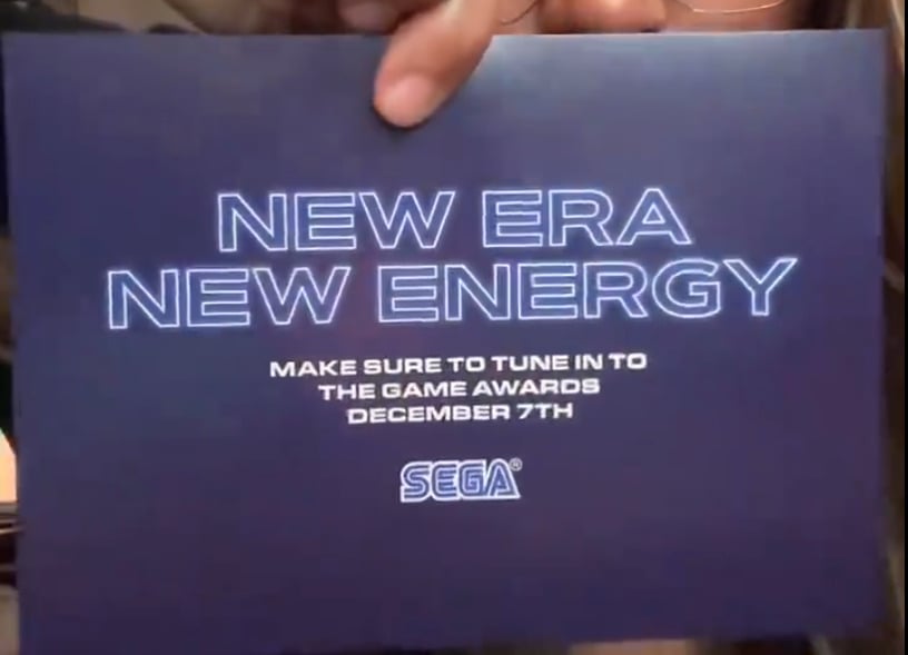 Nouvelle ère, nouvelle énergie" : Sega dévoile ses nouveautés aux Game Awards