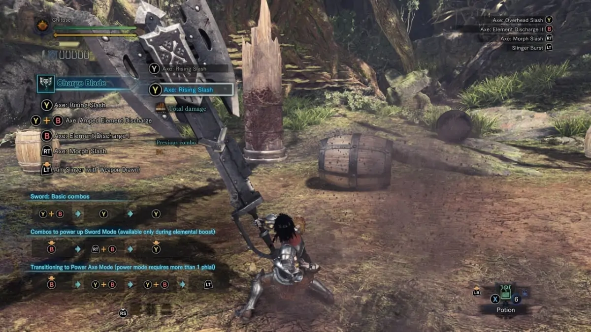 Charge Blade est l'arme la plus polyvalente pour les chasseurs solo dans Monster Hunter World