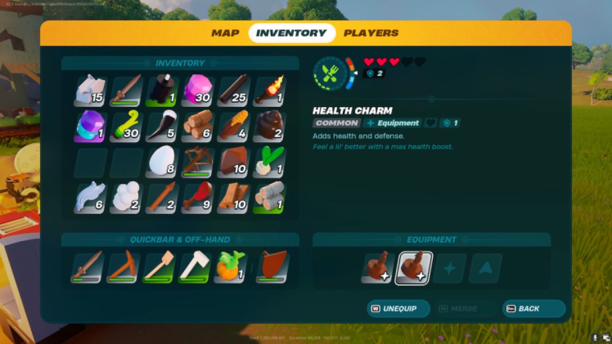 Charmes dans Lego Fortnite