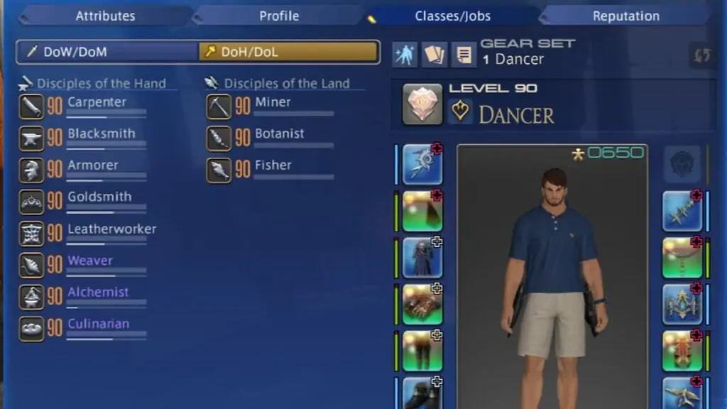 Emplois chez FFXIV DoH