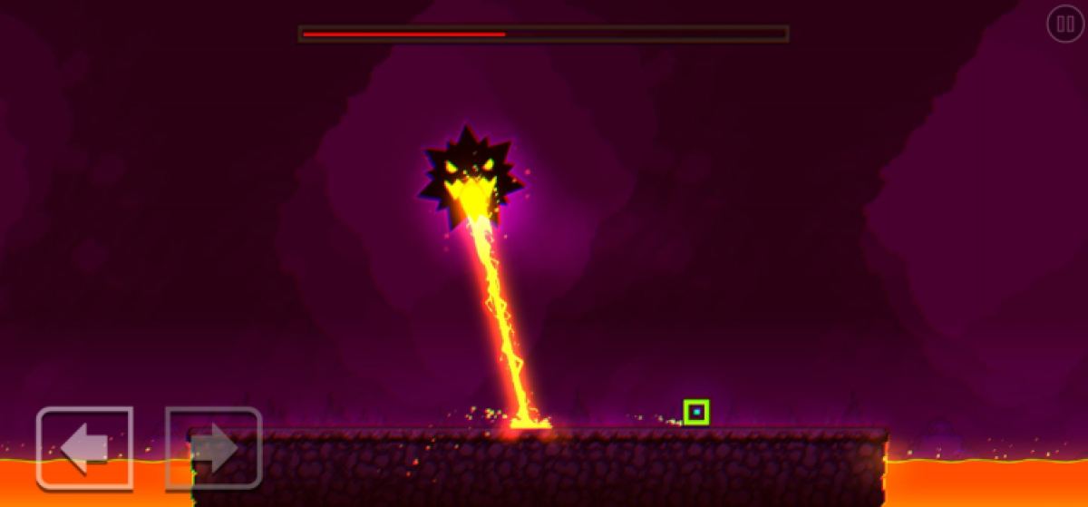 Faisceau de feu dans Geometry Dash