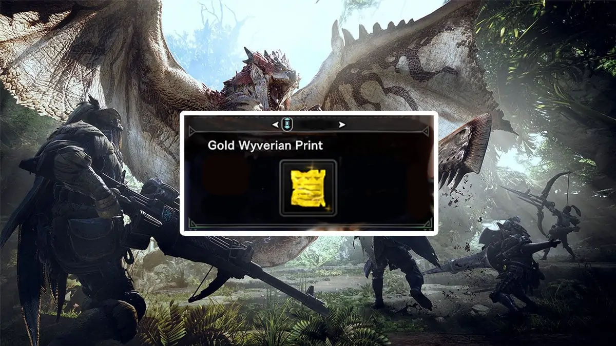Monster Hunter World : Comment obtenir des empreintes wyveriennes dorées