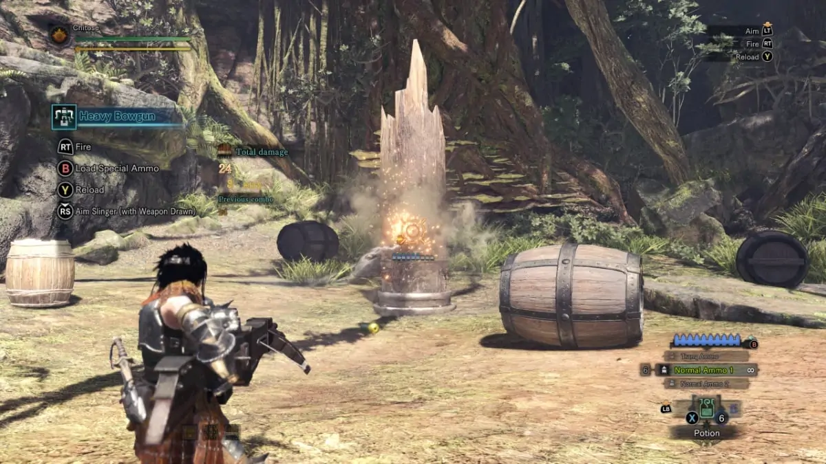 Entraînement au fusarbalète lourd MHW