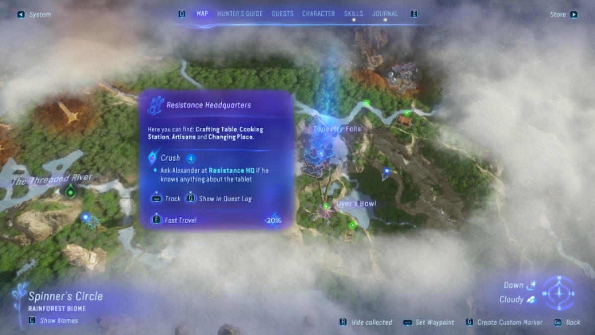 Comment changer l'apparence dans la carte Avatar Frontiers of Pandora