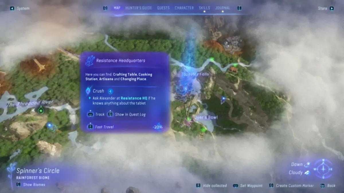 Comment changer l'apparence dans la carte Avatar Frontiers of Pandora