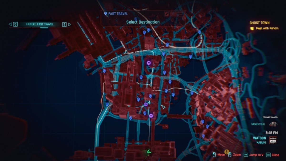 Comment utiliser le système de métro sur la carte Cyberpunk 2077