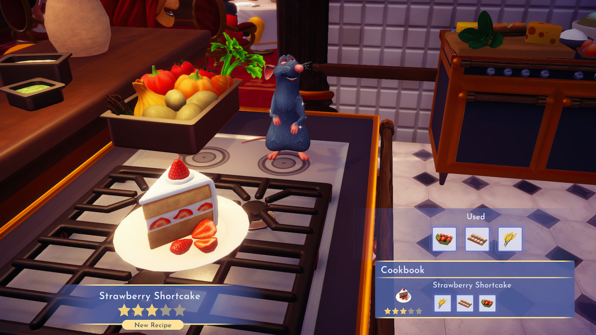 Disney Dreamlight Valley : Comment préparer un shortcake aux fraises