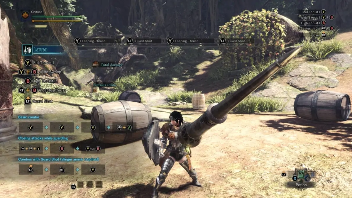 Lance est l'arme la plus défensive pour les chasseurs solo dans Monster Hunter World